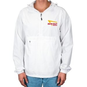 Quarter-Zip White Windbreaker - Image 2