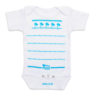 BLUE DRINK CUP ONESIE