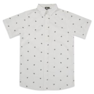 White Double-Double Button Up