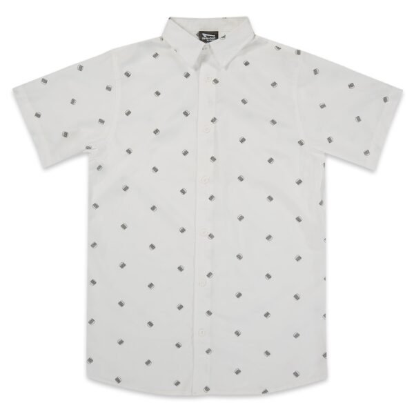 White Double-Double Button Up